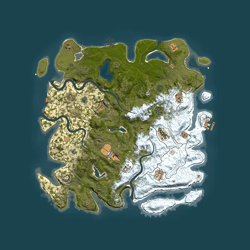Rust map seed 1678626444, 4500x4500m top-down preview