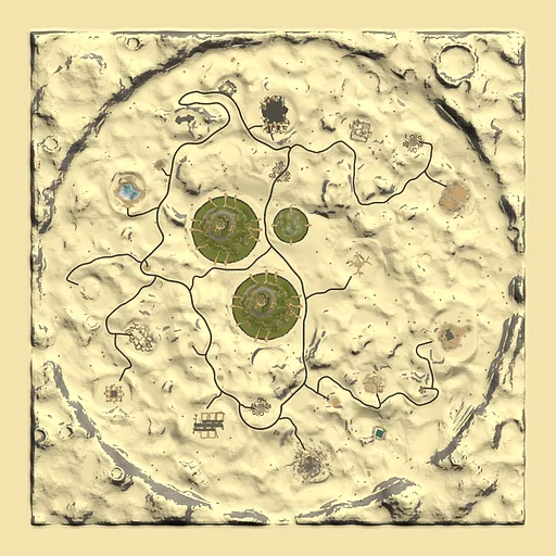 Rust map seed 1337, 3100x3100m top-down preview