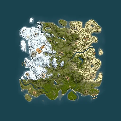 Rust map seed 2022189444, 4500x4500m top-down preview