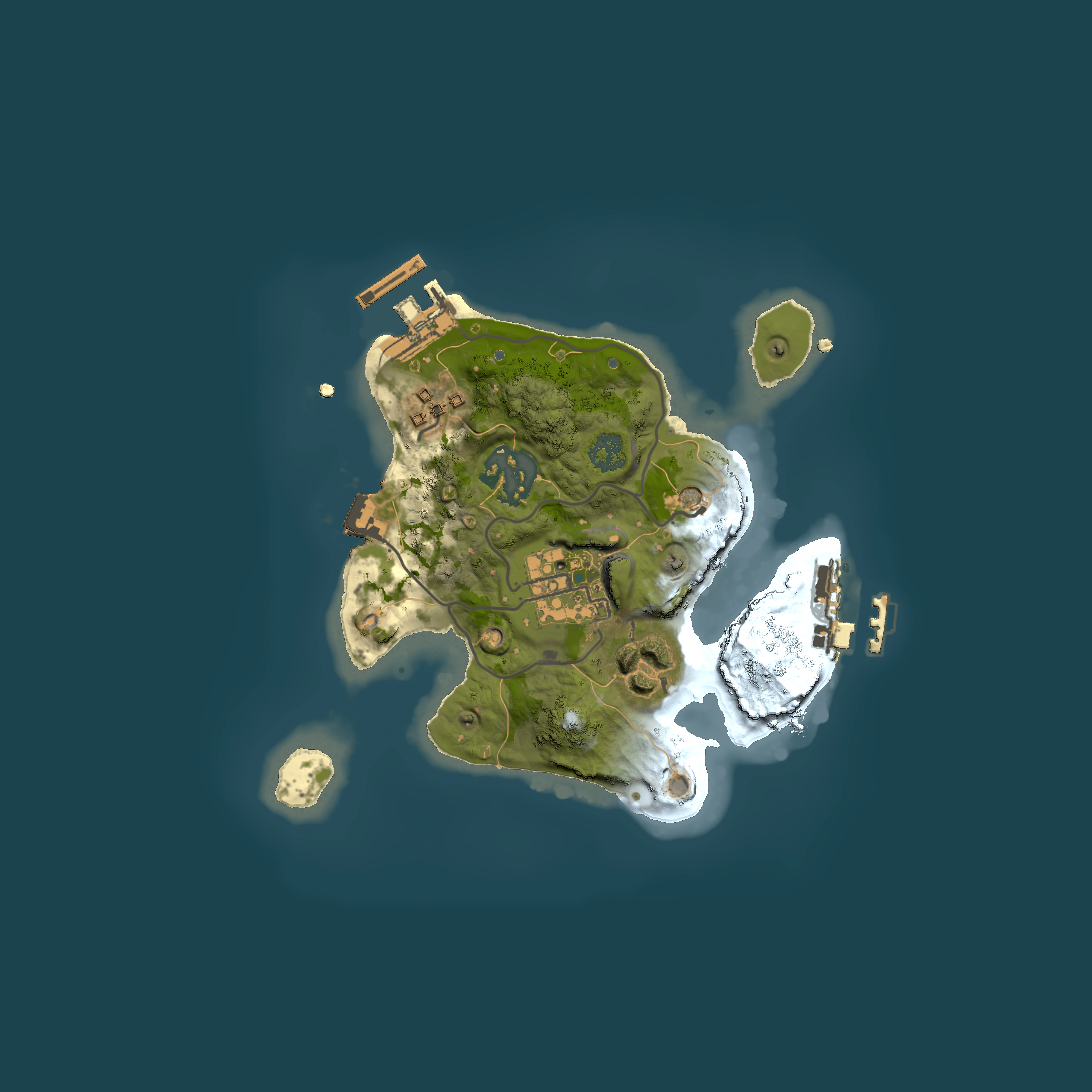 Full top-down render of Rust map seed 1214012044, 2000x2000m
