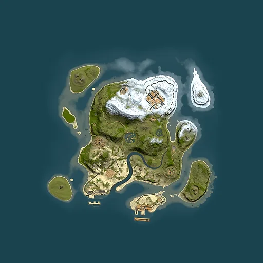 Rust map seed 1067286482, 2500x2500m top-down preview