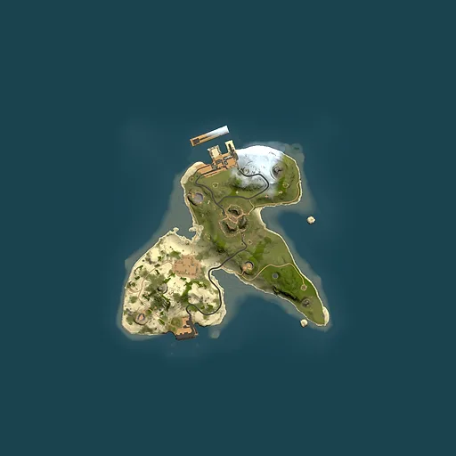 Rust map seed 132053478, 1500x1500m top-down preview
