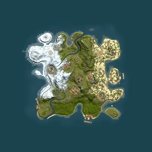 Rust map seed 1032938218, 3000x3000m top-down preview
