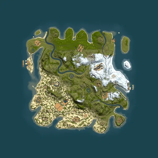 Rust map seed 1337, 3800x3800m top-down preview