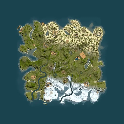 Rust map seed 1337, 3850x3850m top-down preview