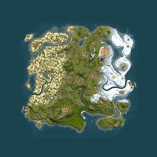 Rust map seed 1337, 3900x3900m top-down preview