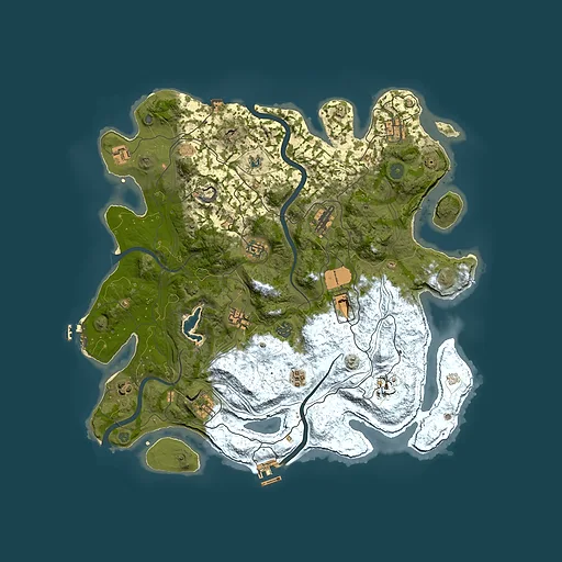 Rust map seed 1140833056, 4250x4250m top-down preview