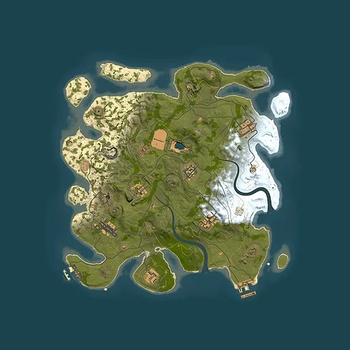 Rust map seed 1337, 3500x3500m top-down preview