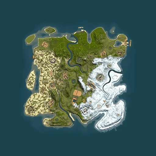 Rust map seed 1541833552, 3800x3800m top-down preview