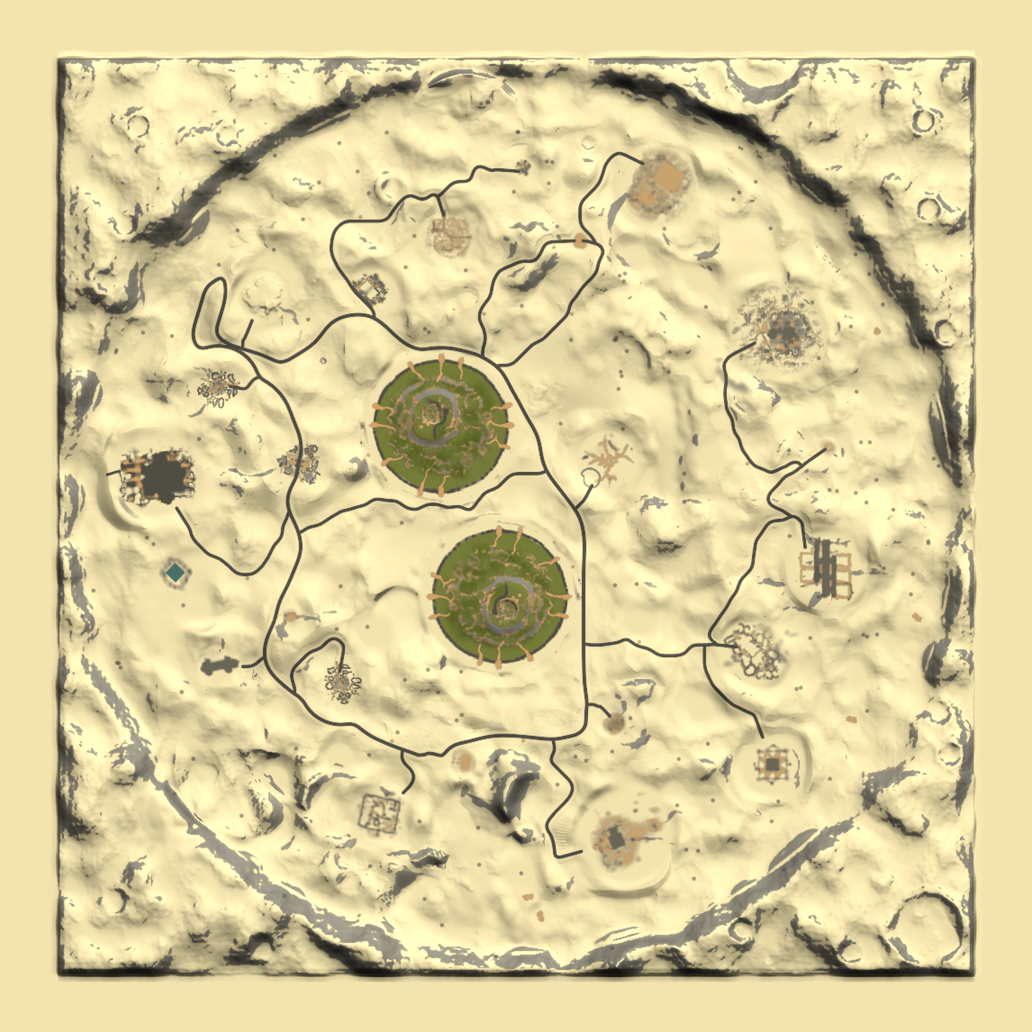 Full top-down render of Rust map seed 1337, 2900x2900m