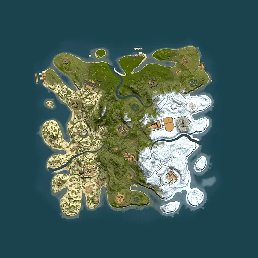 Rust map seed 1337, 3800x3800m top-down preview