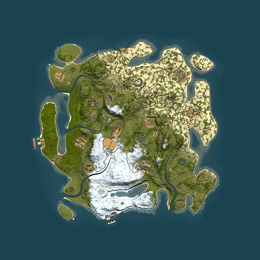 Rust map seed 1337, 3800x3800m top-down preview
