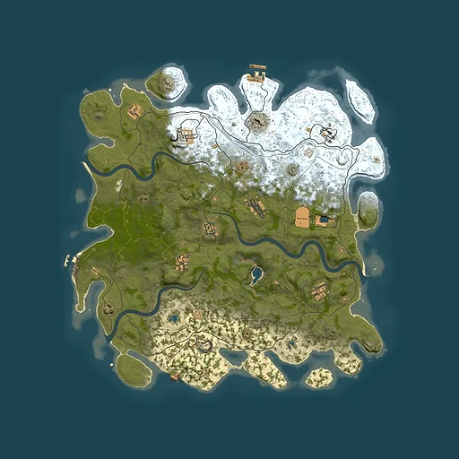 Rust map seed 1112022, 4500x4500m top-down preview