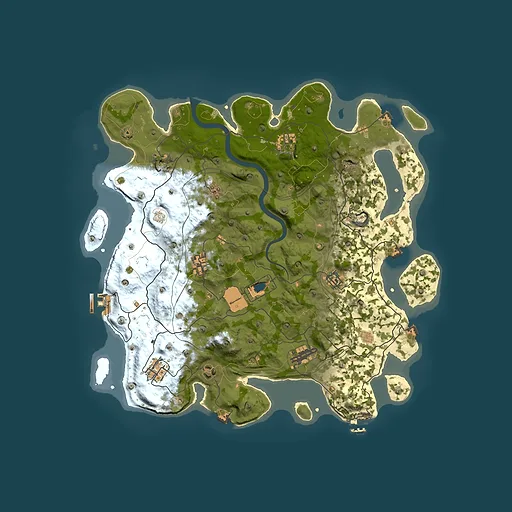 Rust map seed 1337, 4101x4101m top-down preview