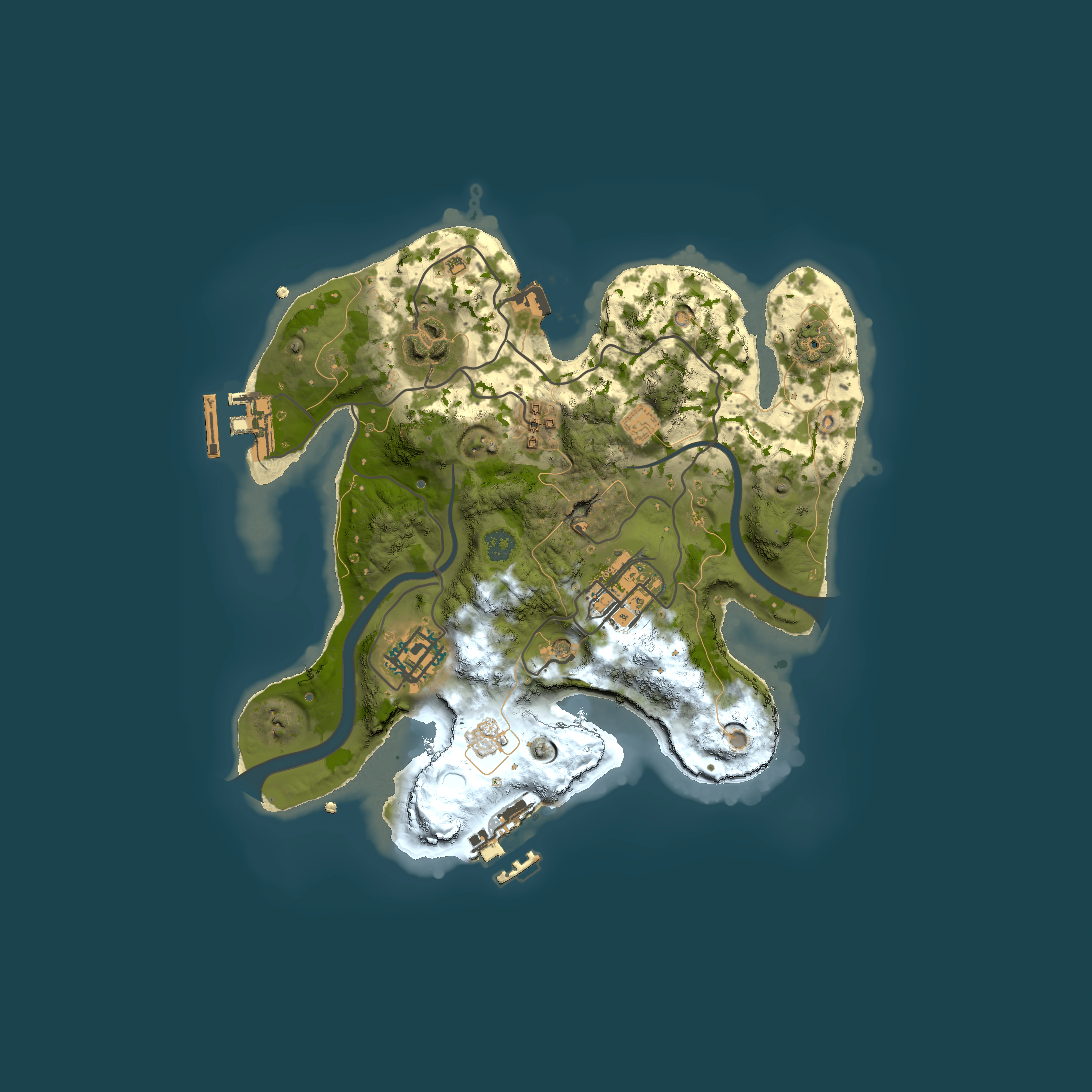 Full top-down render of Rust map seed 189173770, 2500x2500m