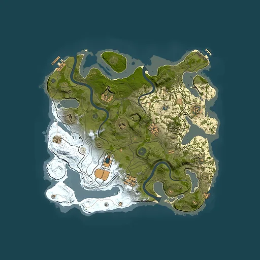 Rust map seed 272561357, 3750x3750m top-down preview