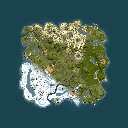 Rust map seed 730122964, 3750x3750m top-down preview