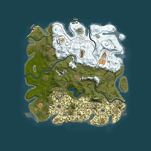 Rust map seed 1242655346, 4500x4500m top-down preview