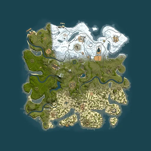 Rust map seed 2215, 4250x4250m top-down preview