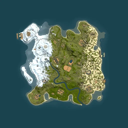 Rust map seed 1337, 3451x3451m top-down preview