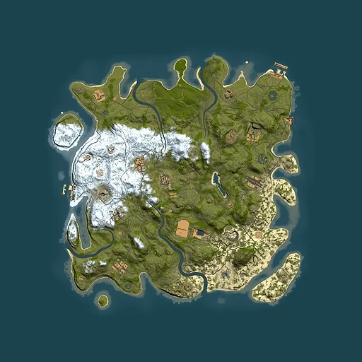 Rust map seed 10400965, 4250x4250m top-down preview
