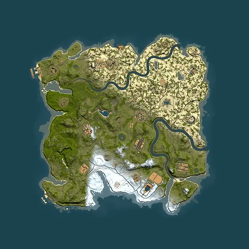 Rust map seed 848108773, 4000x4000m top-down preview