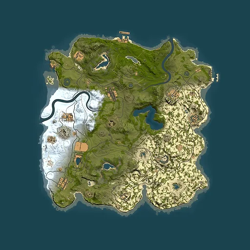 Rust map seed 754730193, 3750x3750m top-down preview