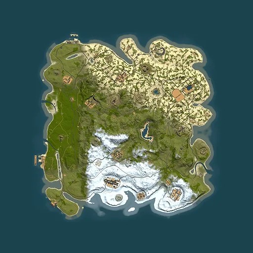 Rust map seed 1337, 4000x4000m top-down preview