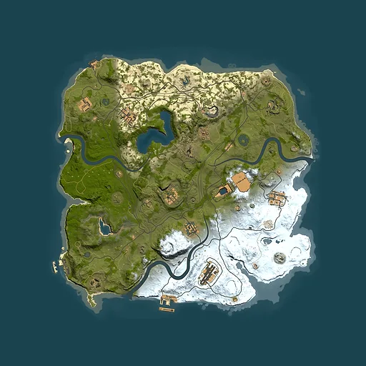 Rust map seed 140894791, 3750x3750m top-down preview