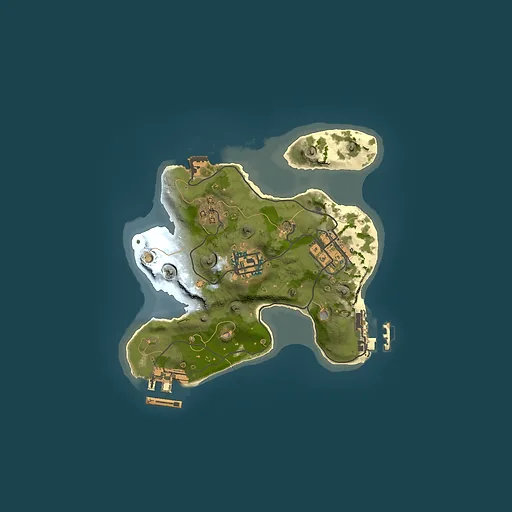 Rust map seed 1337, 2001x2001m top-down preview