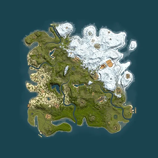 Rust map seed 1826059787, 4500x4500m top-down preview