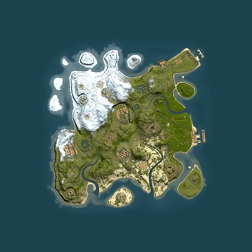 Rust map seed 1608621541, 3000x3000m top-down preview