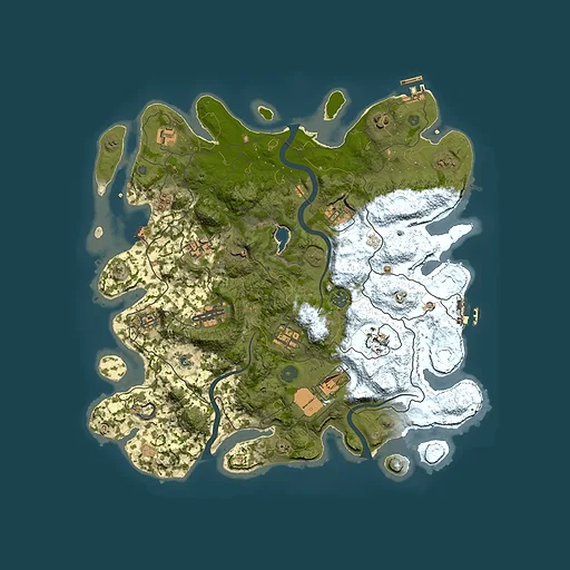 Rust map seed 1154372624, 4000x4000m top-down preview
