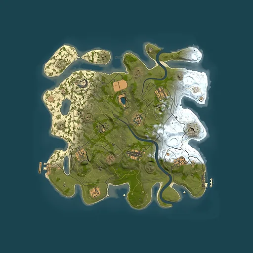 Rust map seed 1337, 3500x3500m top-down preview