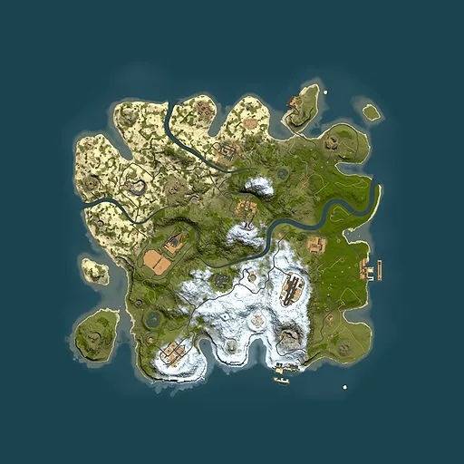 Rust map seed 1825555498, 3500x3500m top-down preview