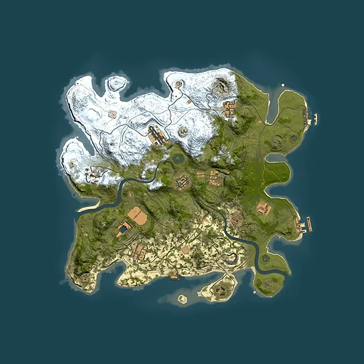 Rust map seed 1337, 3750x3750m top-down preview