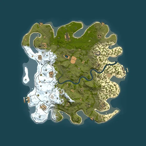 Rust map seed 1337, 4101x4101m top-down preview
