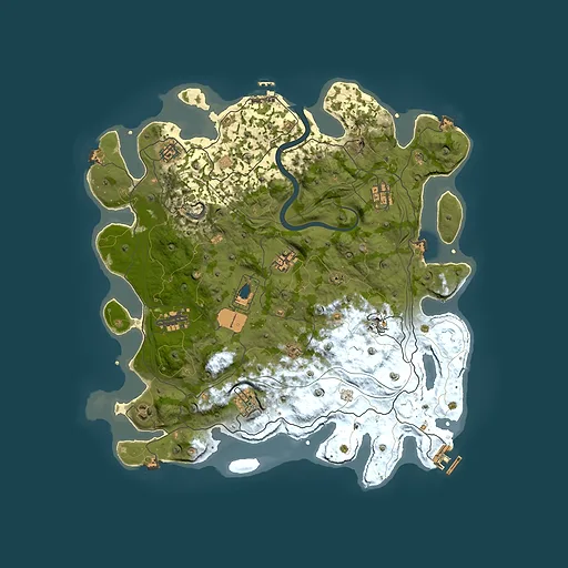 Rust map seed 1337, 4101x4101m top-down preview