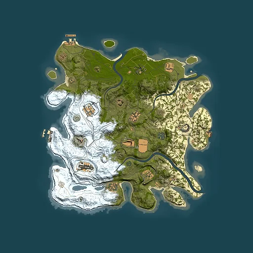 Rust map seed 1337, 3800x3800m top-down preview