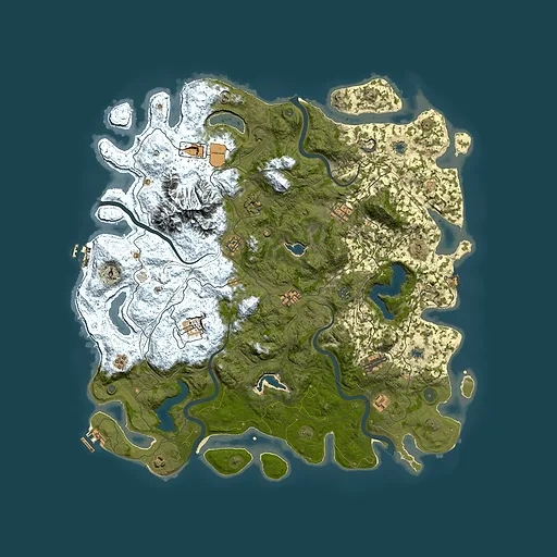 Rust map seed 1024368161, 5000x5000m top-down preview