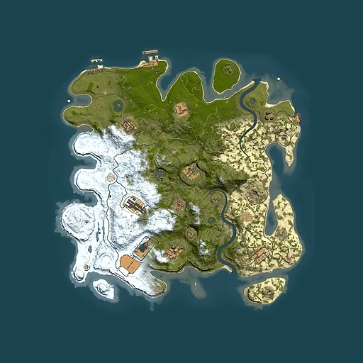 Rust map seed 447689, 3750x3750m top-down preview