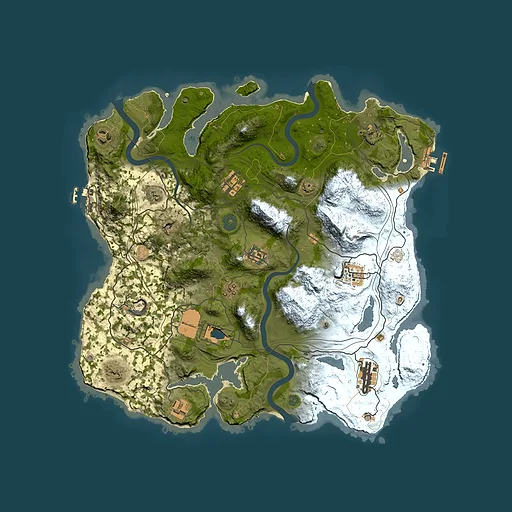 Rust map seed 1337, 3700x3700m top-down preview