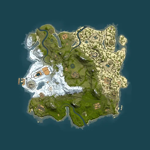 Rust map seed 1337, 3700x3700m top-down preview