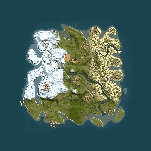Rust map seed 31209, 3900x3900m top-down preview