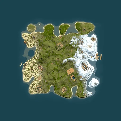 Rust map seed 1337, 3351x3351m top-down preview