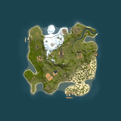Rust map seed 1337, 3001x3001m top-down preview