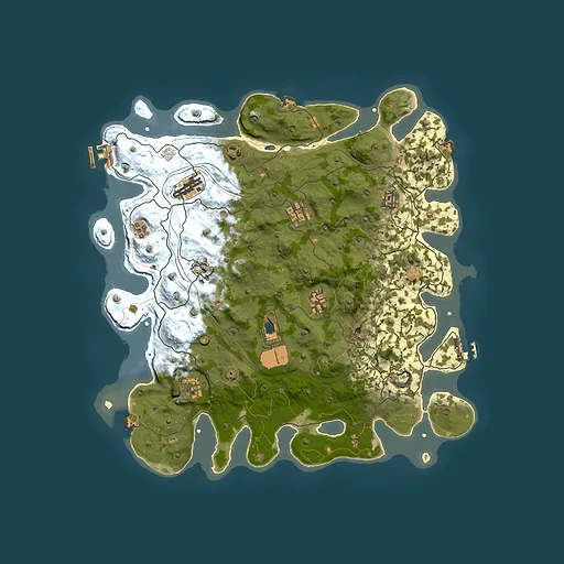 Rust map seed 1719284889, 4101x4101m top-down preview