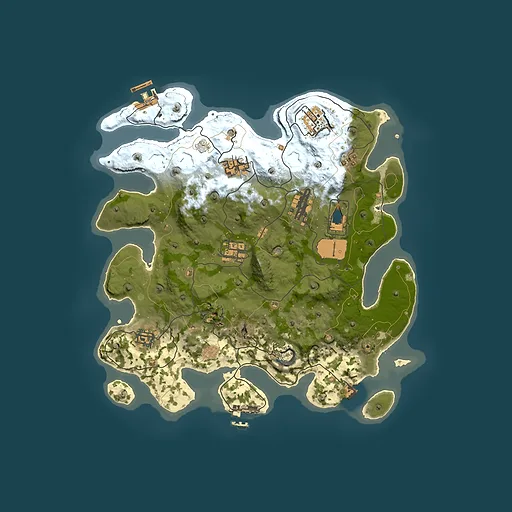 Rust map seed 1337, 3451x3451m top-down preview