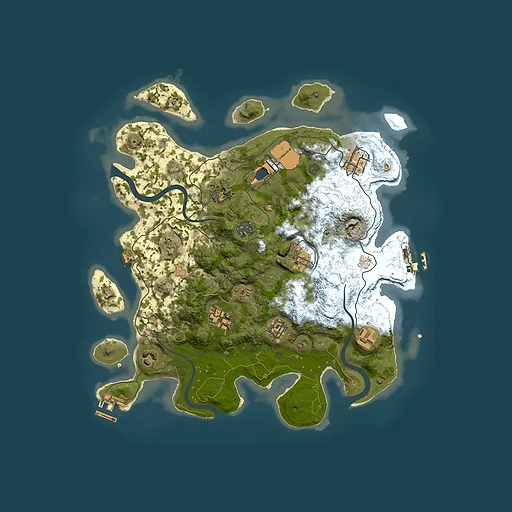 Rust map seed 253174573, 3500x3500m top-down preview