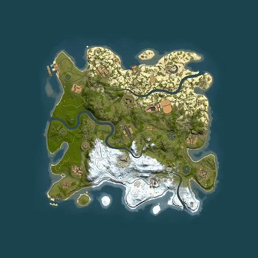 Rust map seed 1337, 3800x3800m top-down preview